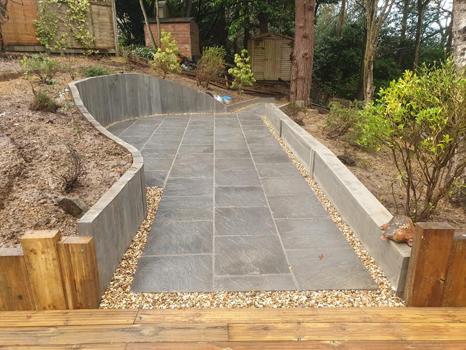 Completed garden landscaping project